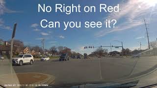 No Right on Red Here!