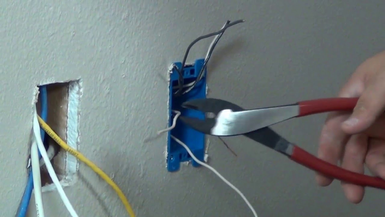 How to move an electrical outlet behind the TV - How to Mount a TV to