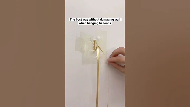 The best way to hang balloons without damaging wall | balloon decorations guide #shorts