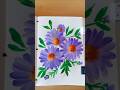 flower painting #satisfyingvideo #brushstroke #beautifulflowers #purpleflower