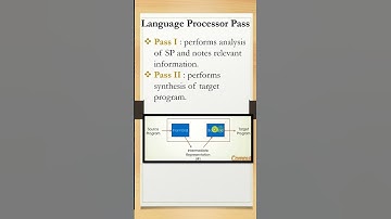 Language Processer Pass | System Software  #systemsoftware #languageprocessing #pass