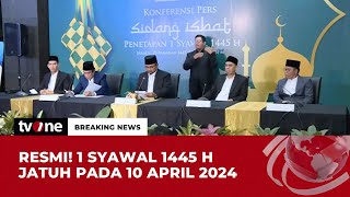 [BREAKING NEWS] 1 Syawal 1445 H, Rabu 10 April 2024 | tvOne