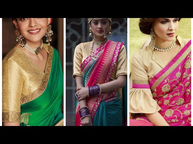Hand Work Banarasi Silk Cream & Pink Saree With Contrast Blouse Online –  Sunasa