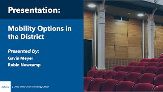 Dc Open Data Week Mobility Options In The District