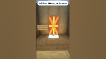 Wither Skeleton Banner Minecraft #shorts