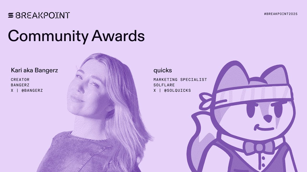 Solana Community Awards 2025: Complete Winners List from Breakpoint Abu  Dhabi | Solana Compass