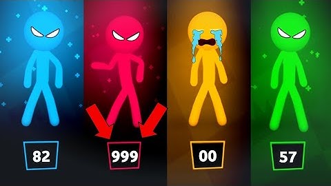 14 - Stickman Party - Tournament Mode 1 2 3 4 Players Random - MiniGames Gameplay