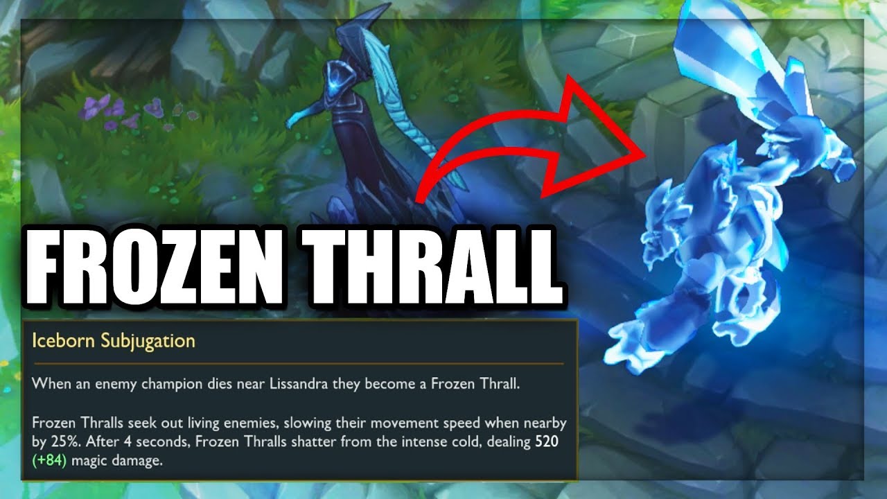 New Lissandra Passive Exploding Frozen Thrall - All Lissandra Skins (League of Legends)