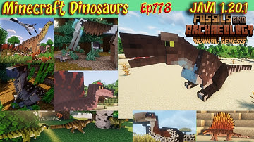 Fossils and Archeology Revival Mod JAVA 1.20.1 Minecraft Dinosaurs Ep778
