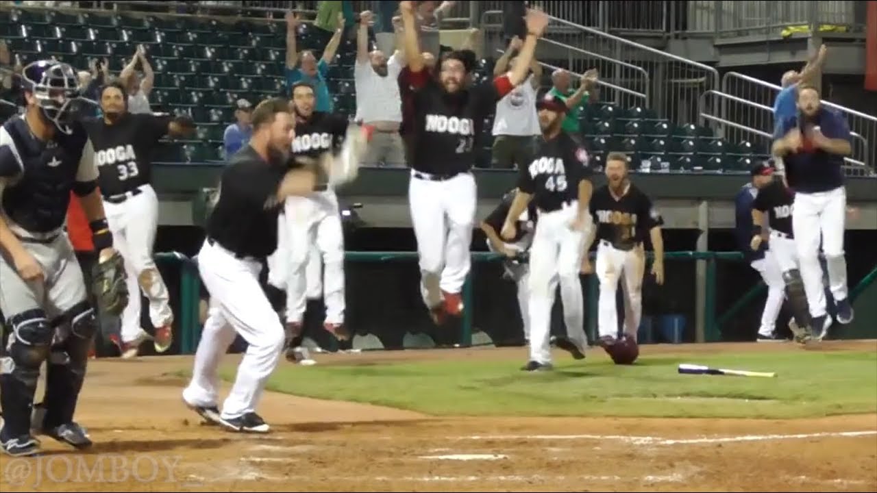 The Chattanooga Lookouts walk it off and the highest hat throw you will ever see, a breakdown