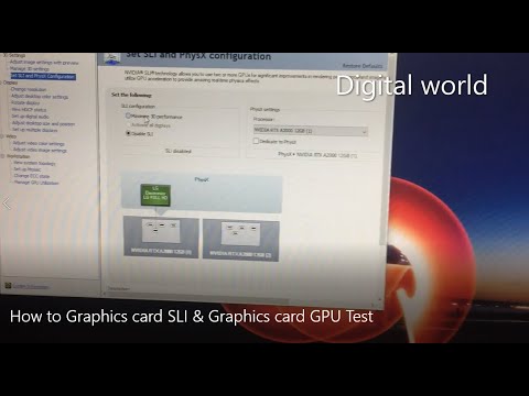 How to enable SLI Nvidia | Graphic cards GPU TEST