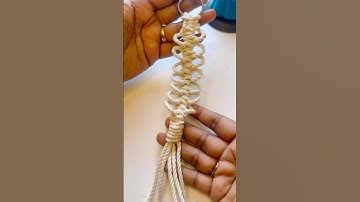 DIY keychain with rope | Macrame keychain #diy #trending #macrame #shorts #dubai