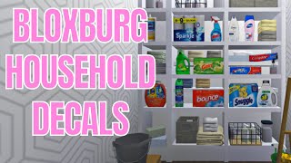 HOUSEHOLD | BLOXBURG DECALS | Bloxburg Roleplay | Nataya  Mi'Shel