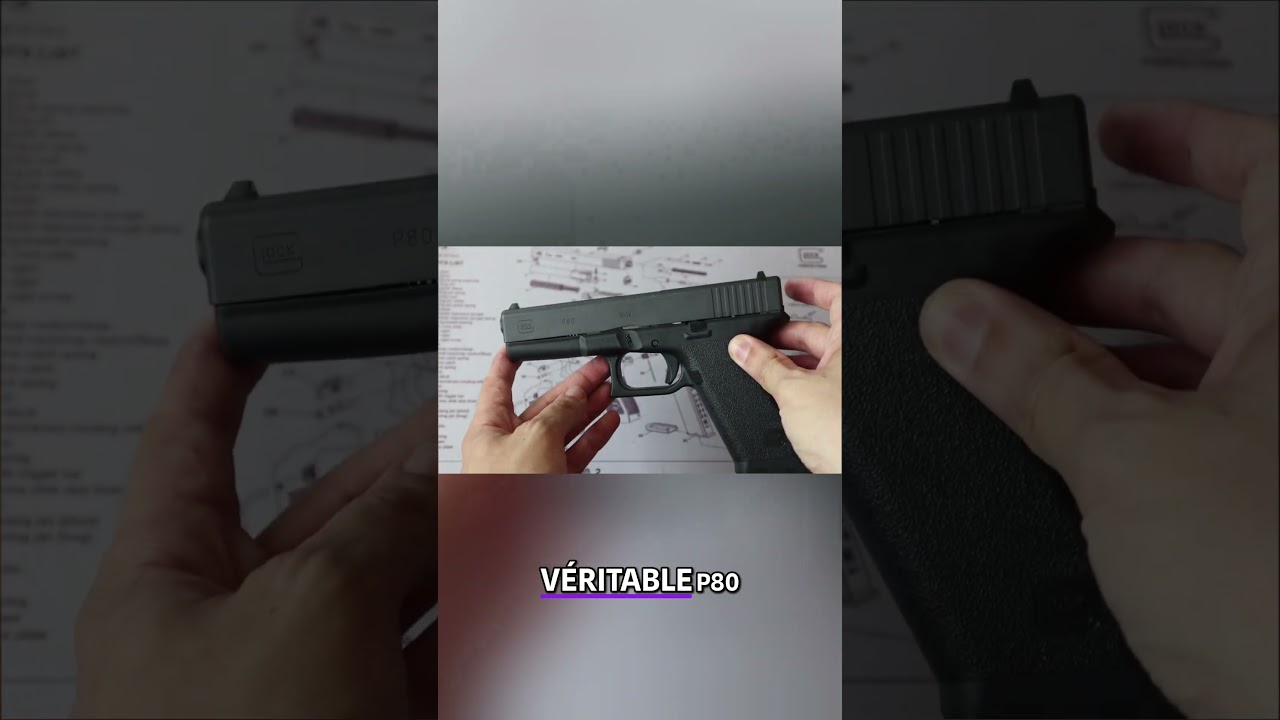 Glock P80 - Decouverte de l'ergonomie de d'un Glock de première génération