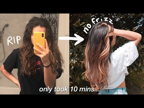 how to tame your FRIZZY hair - YouTube