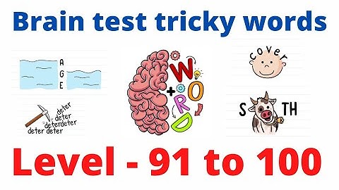 brain test tricky words level 91 92 93 94 95 96 97 98 99 100 #braintest #braintesttrickywords #brain