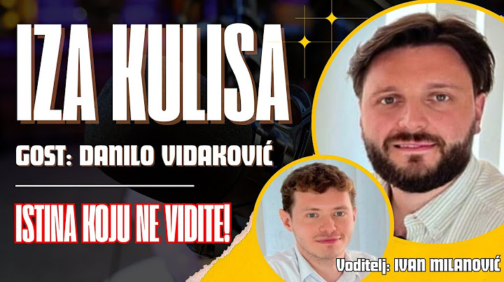 IZA KULISA: Danilo Vidaković — Skrivena istina o domaćim medijima