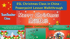Christmas English (ESL) Class - Powerpoint (PPT) Lesson Walkthrough  - Durasi: 12:57. 