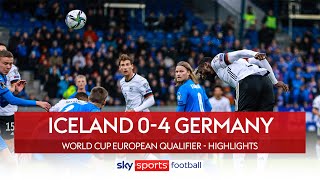 Rudiger scores bullet header! | Iceland 0-4 Germany | World Cup Qualifier Highlights