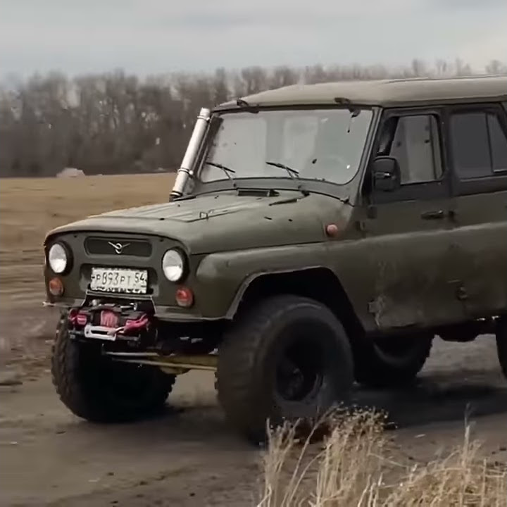 Уаз на военных мостах и 2 блокировках - YouTube