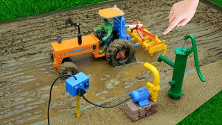 Diy tractor mini borewell drilling machine science project |submersible water | @topminigear