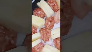 مقيلة الكفتة بالبطاطس #cooking #food