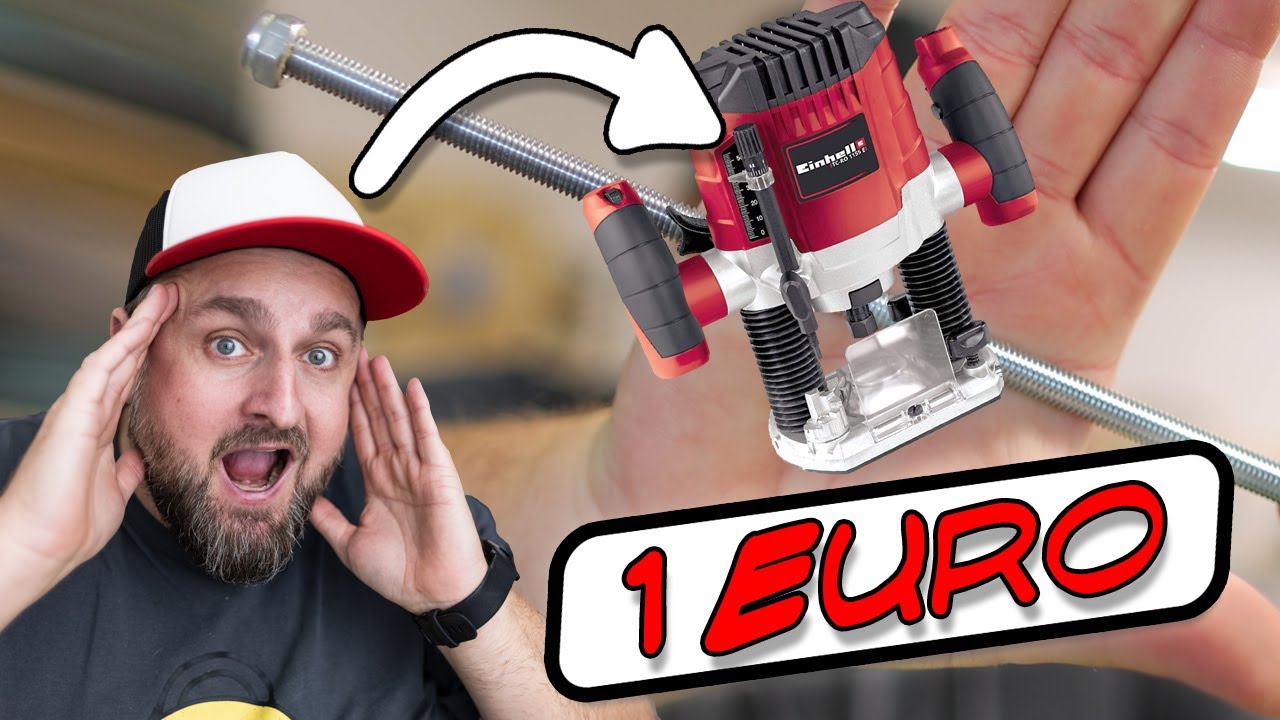 Bosch GTS 635-216 Fräsplatte mit 1 Euro Fräslift für Einhell Oberfräse ...