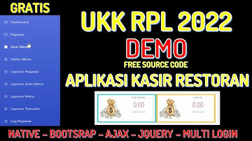 UKK RPL 2022 | DEMO APLIKASI KASIR RESTORAN