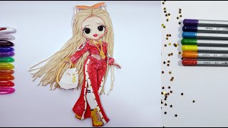 Самодельная кукла LOL OMG SWAG из бумаги. DIY doll LOL OMG SWAG.