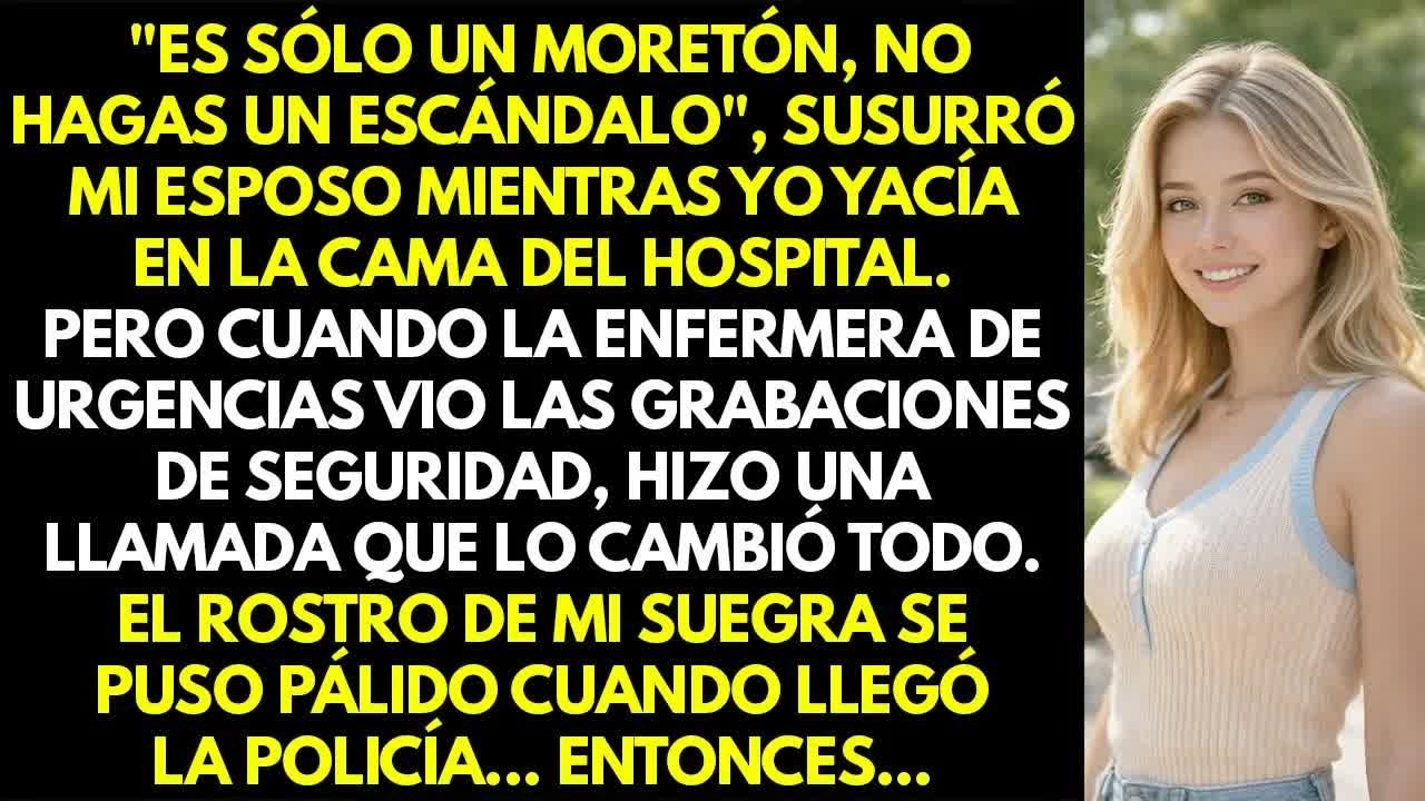 Mi suegra me empujó por las escaleras; mi esposo： ＂Seguro te resbalaste＂  La cámara mostró