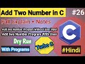 C Program to Add Two Number | Turbo C | HelloCodeCrafters | #cprogramming #tech #coding #trending