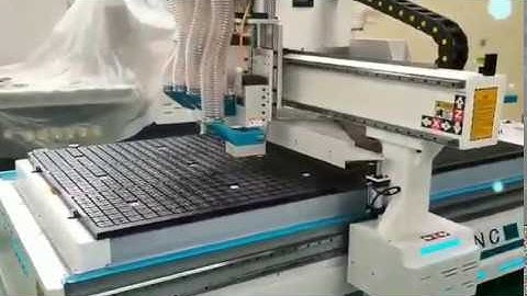Working video of new design four process wood furniture cnc router machine