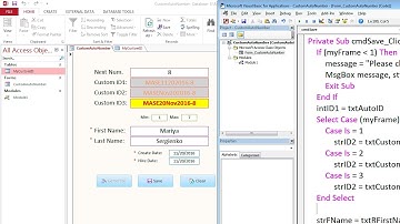 Advanced Access VBA Programming - How to Generate Custom AutoNumber with a Prefix - Part 4/4