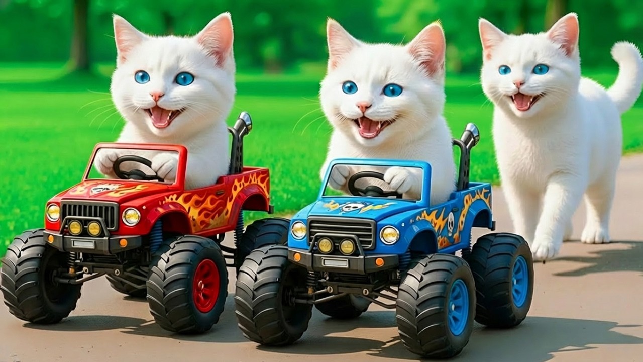 Mama Cat Trims Fur on the Farm and Makes Tiger Hat For Kittens At Home🐾🎩🐯