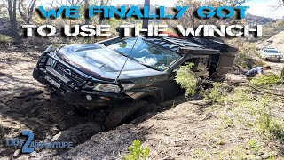 Winching for the first time - Runva Winch -  Mt Airly - Nissan Navara NP300
