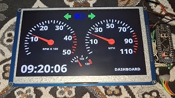 DASHBOARD SSD1963 STM32F401 GUI CAR