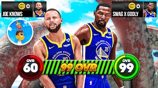 DAY 18! DUO SERIES W/ JOE KNOWS! 60 TO 99 STEPHEN CURRY & KEVIN DURANT NO MONEY SPENT!