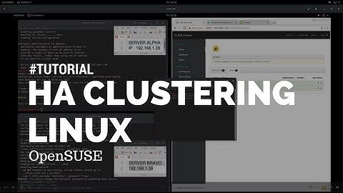 Tutorial High Availability Cluster Linux Opensuse