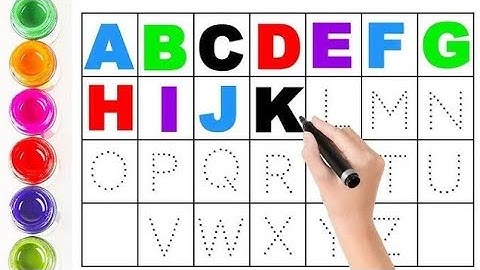 drawing with alphabets and numbers | how to draw alphabet letters in style | a to z coloring drawing