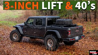 3 INCHES of LIFT and 40’s on the Jeep Gladiator Rubicon (Plus Build Updates) | Inside Line