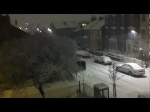 Snow Storm Blizzard Woodgreen North London Uk Weather Share Feb 4th 2012 Youtube