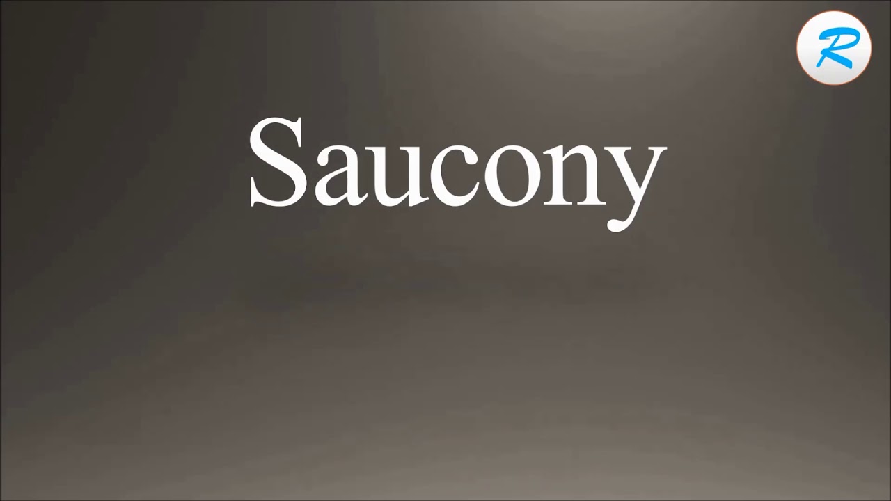 youtube how to pronounce saucony