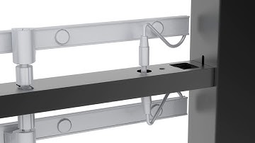 Luban mobile DIY exhibition system - the new backlit frame (1 x 2,5 m)