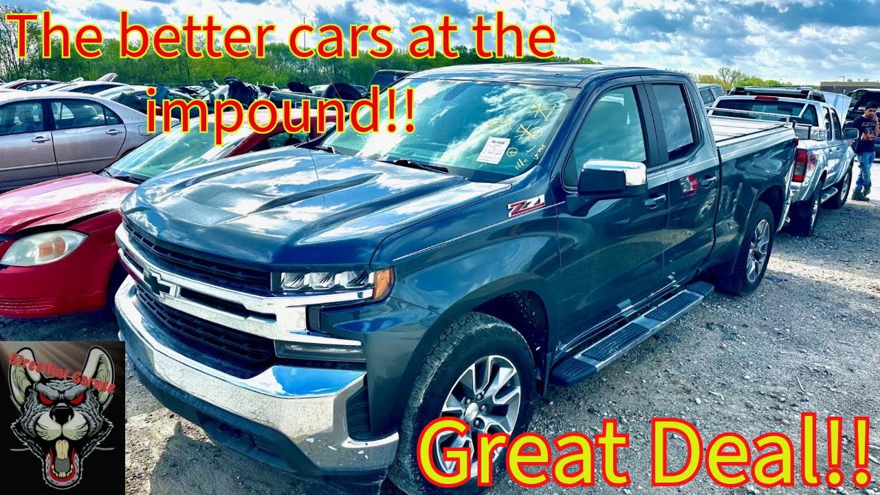 The better cars at the police impound lot - YouTube