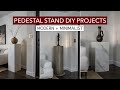 Making pedestal stands   diy projects on budget columns plinths display pedestals