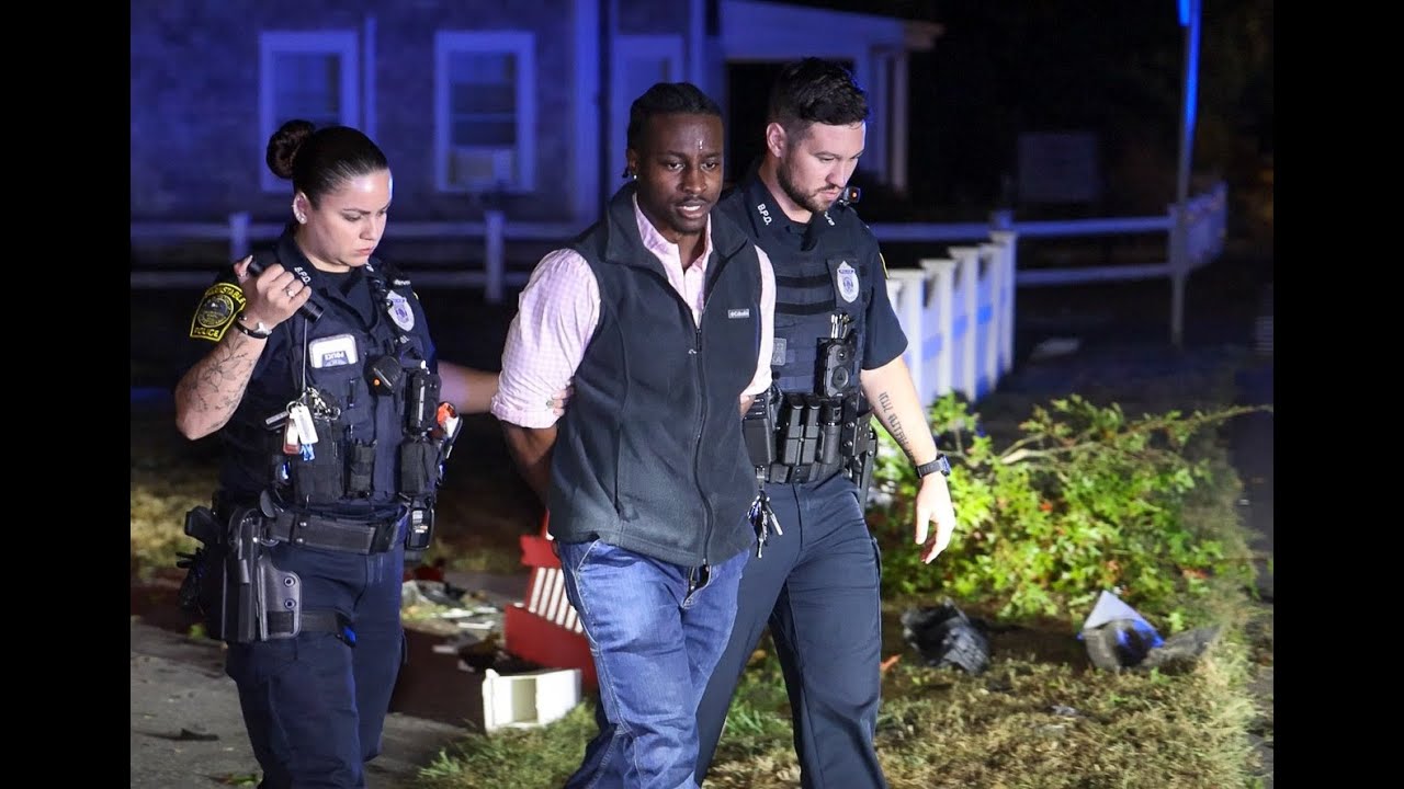 WATCH *** MAN ARRESTED FOR DRUNK DRIVING AFTER CRASHING INTO LIGHT POLE ...