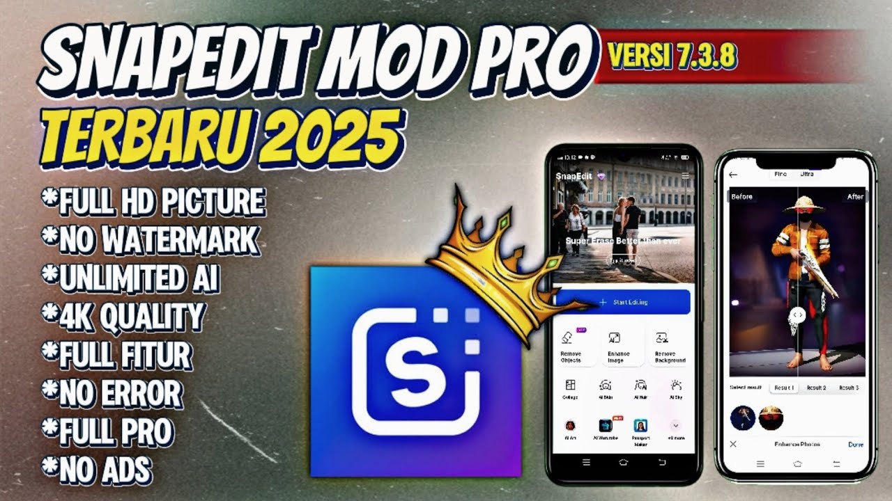 SnapEdit Mod Pro Terbaru 2025 | Update Versi 7.3.8 | Tutorial SnapEdit | No Password