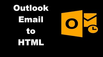 Save Outlook to Html