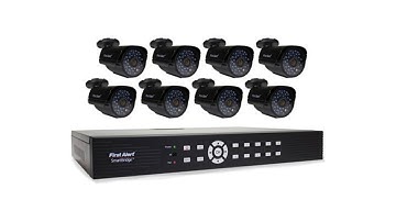 First Alert SmartBridge DVR Video Security System with 16 Channels & 8 Cameras (DCA16810-520)