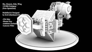3Ds Max - Turntable Series -Sky_Remote_Side_Wing